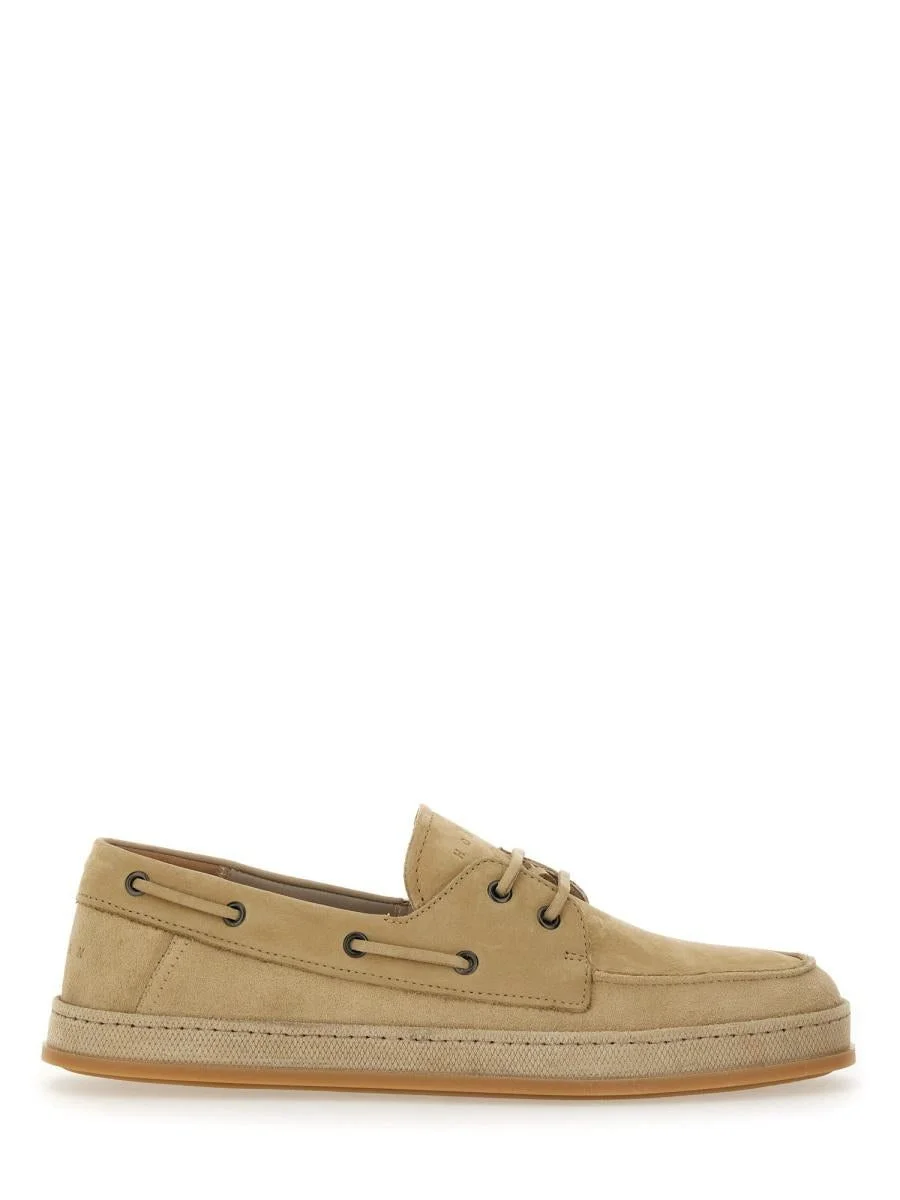 Hogan Leather Boat Moccasin - 1