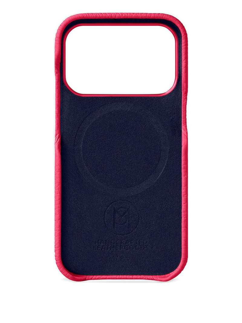 MAISON de SABRÉ logo-lettering leather iPhone 17 pro case outlook