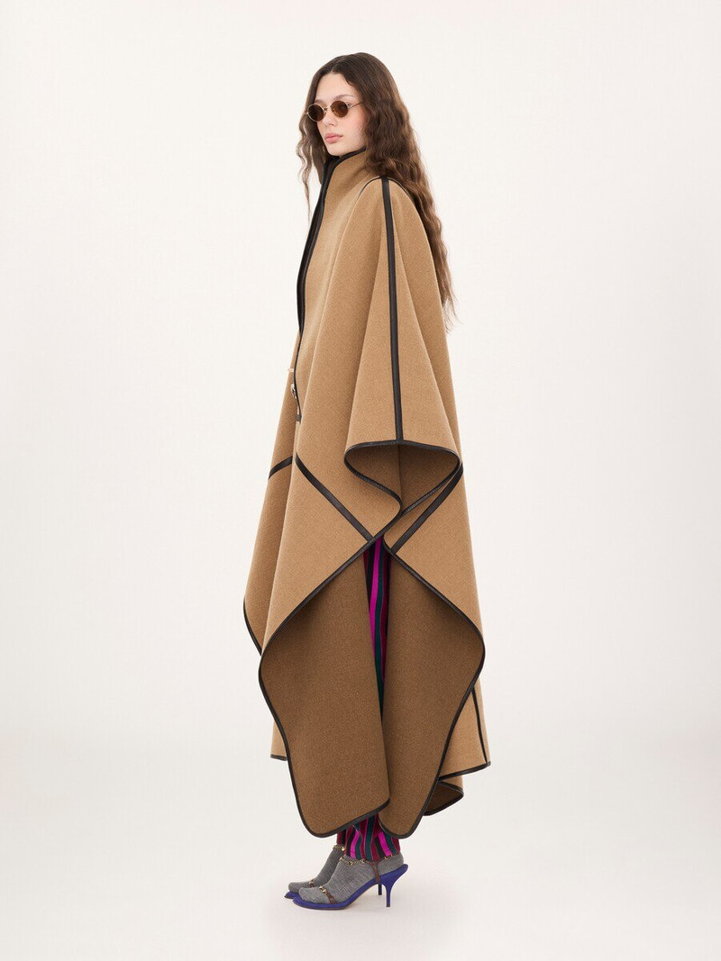 OVERSIZED LONG CAPE COAT IN WOOL 6