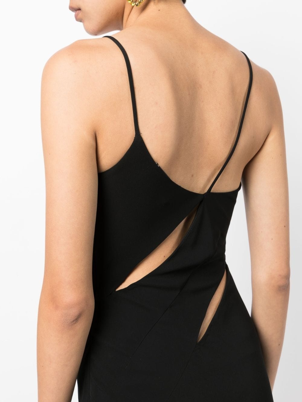 cut-out detail long slip dress - 5