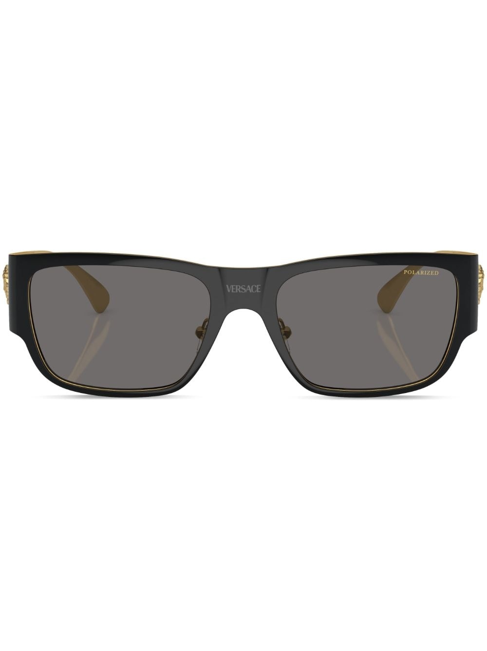 logo-plaque tinted sunglasses - 1