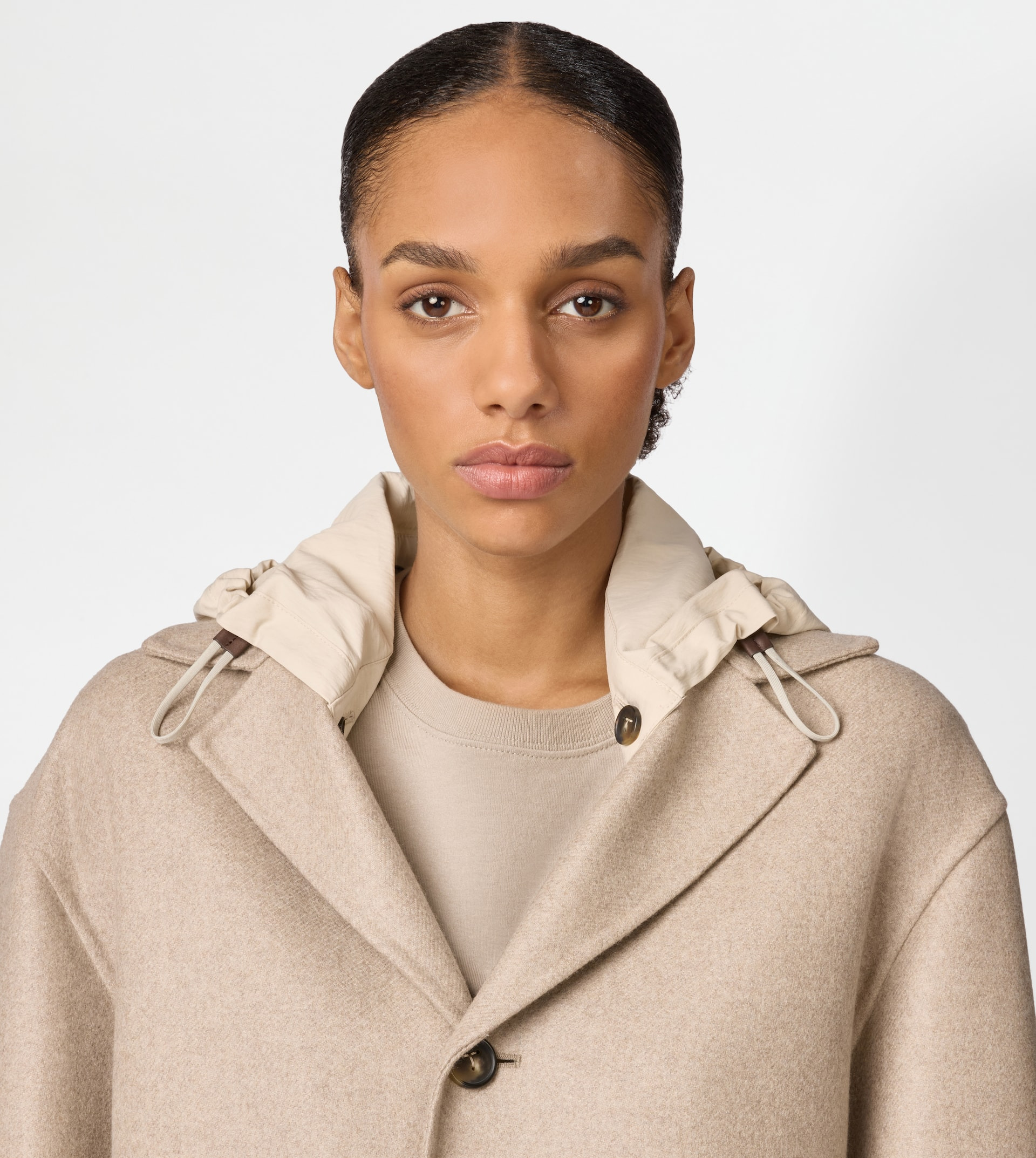 JACKET IN DOUBLE CASHMERE - BEIGE - 6