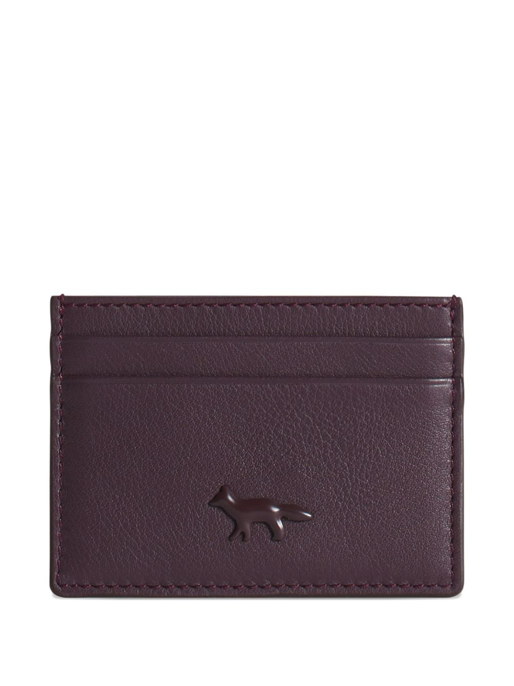 embossed leather card holder - 1