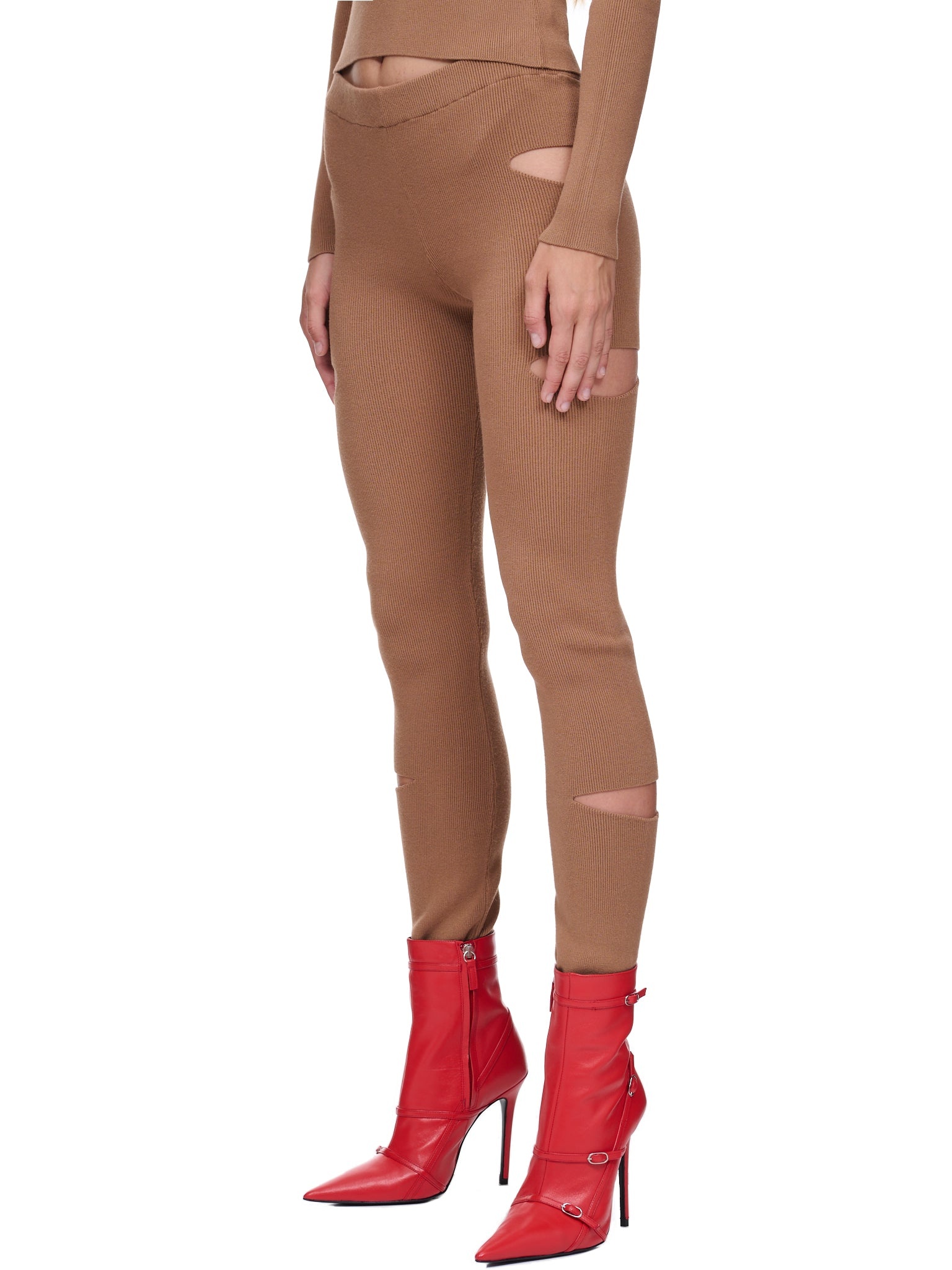 Cut-Out Knit Pants - 2