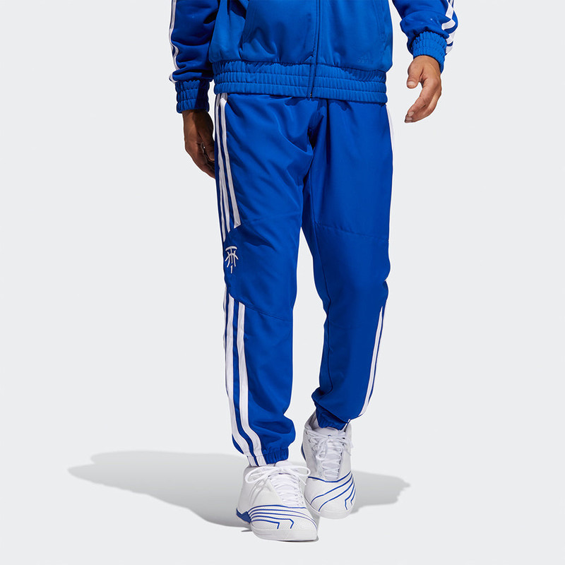 adidas adidas Mtc Pant Printing Basketball Sports Long Pants Blue GH6687 outlook
