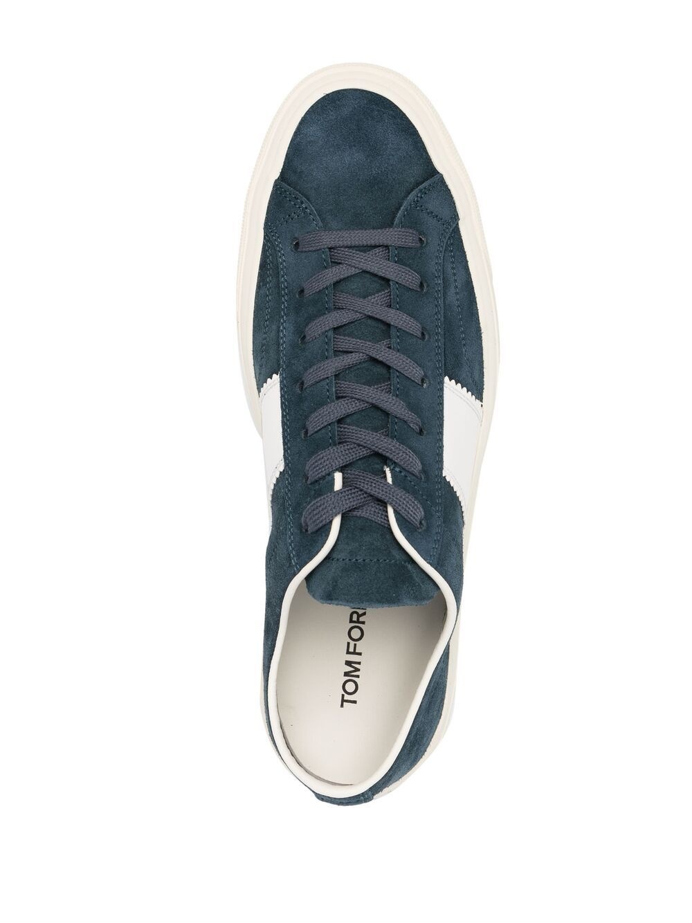 suede lace-up sneakers - 4