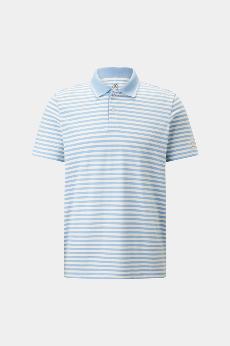 Andy functional short-sleeved top in Light blue/white 1