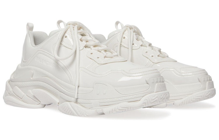 (WMNS) Balenciaga Triple S Sneakers 'White Rubber' 734953W2PAA9000 - 3