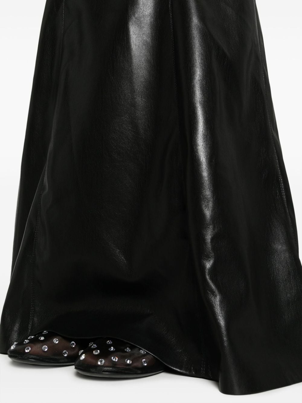 Carlotta faux-leather maxi skirt - 5