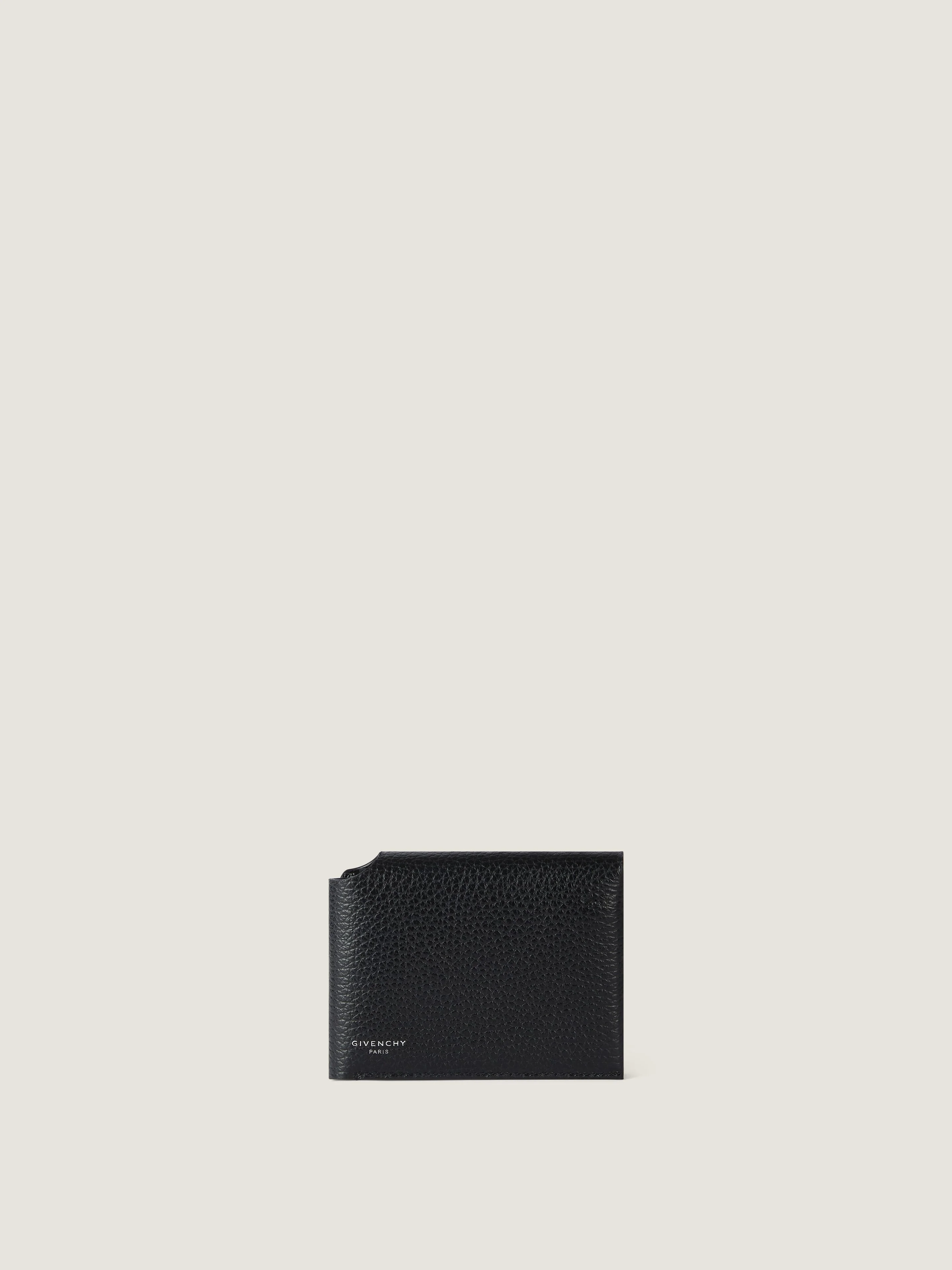 FOLD WALLET IN GRAINED LEATHER - 1