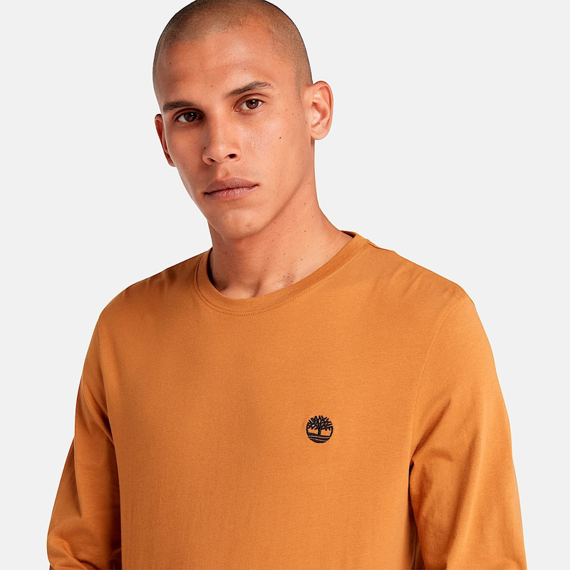 Men's Dunstan River Long Sleeve Slim-fit Crew T-Shirt 4