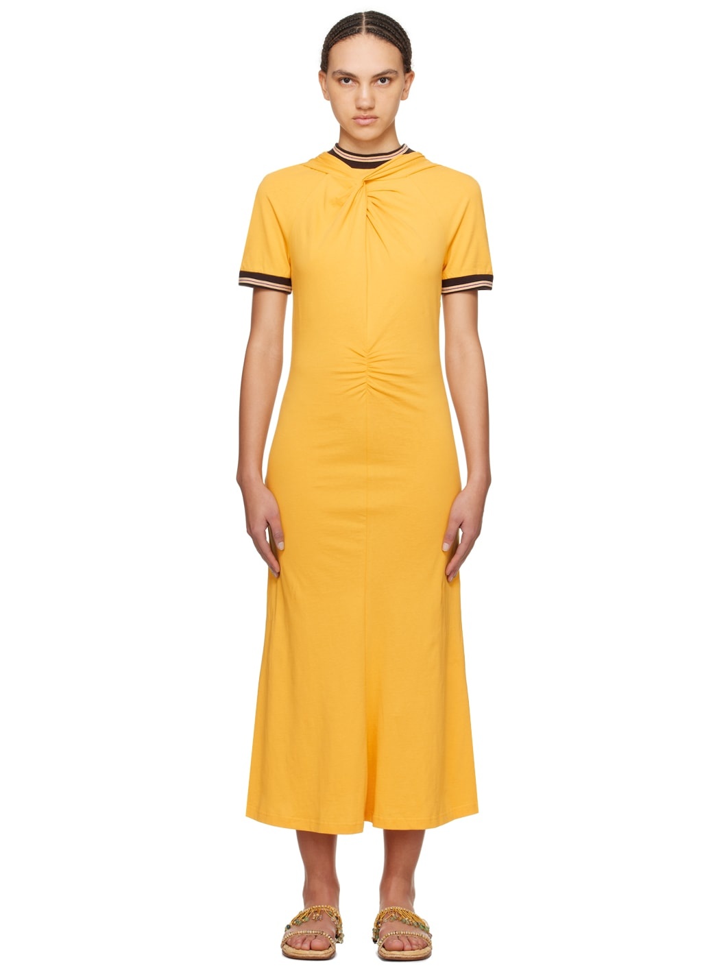 Yellow Wing Midi Dress - 1
