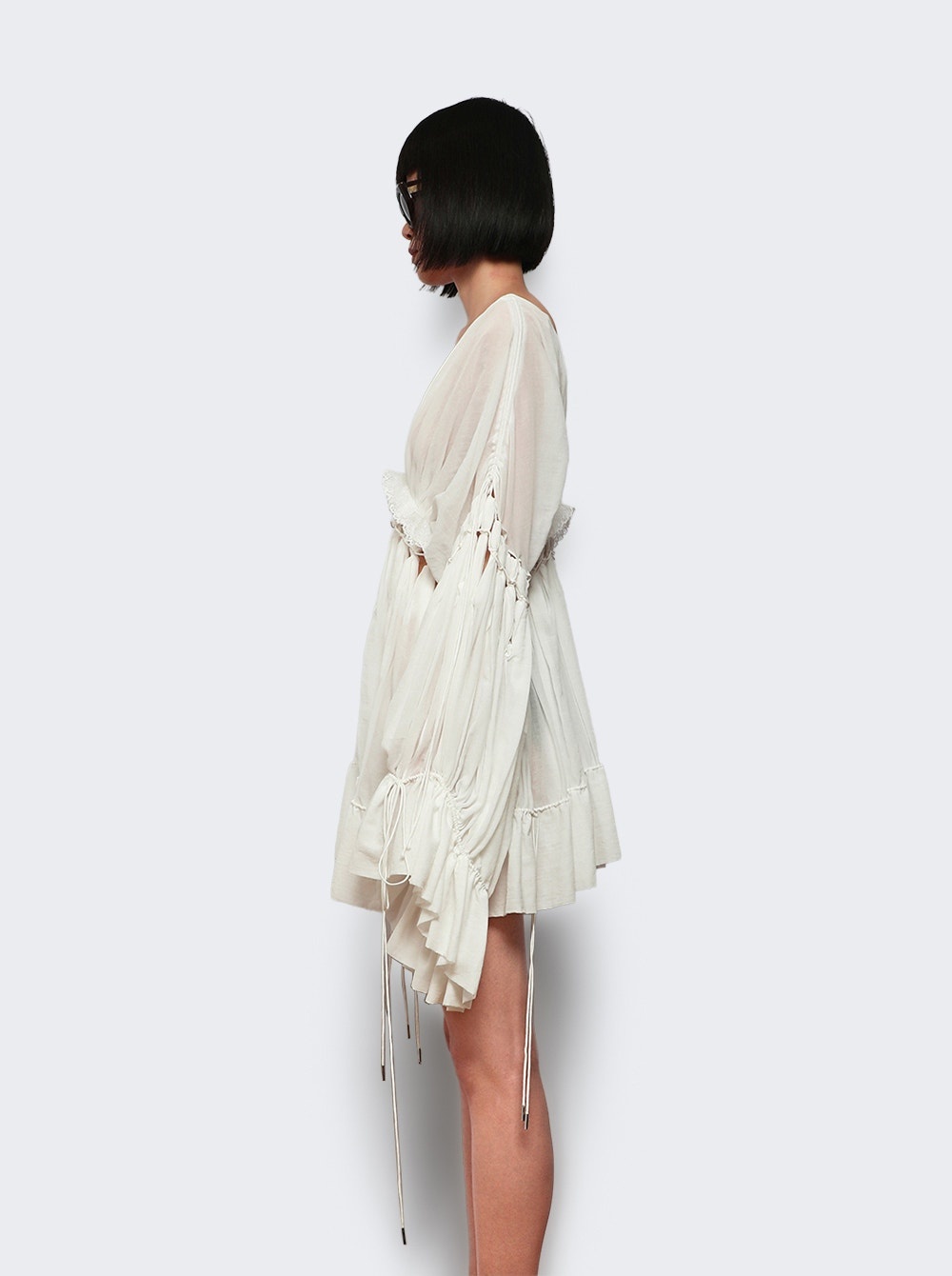 Sirocco Cotton Muslin Dress White - 3