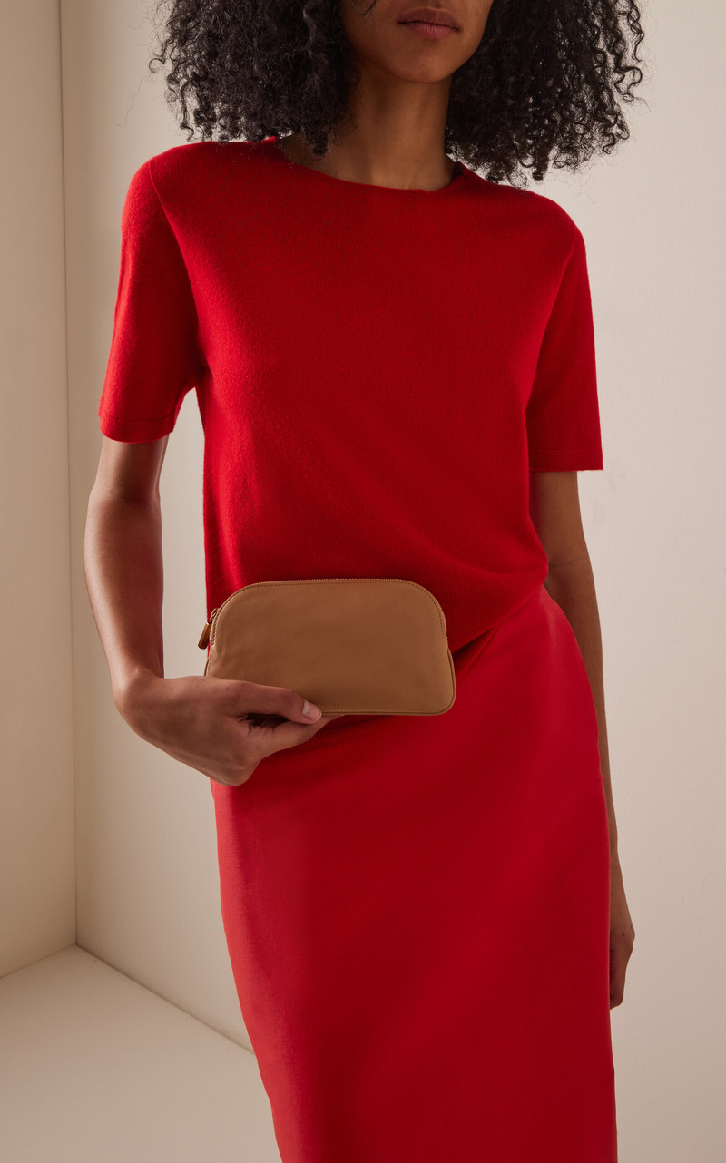 The Row E/W Circle Pouch white outlook