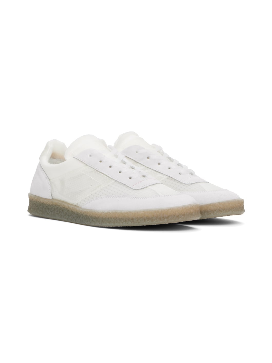 White 6 Court Sneakers - 4