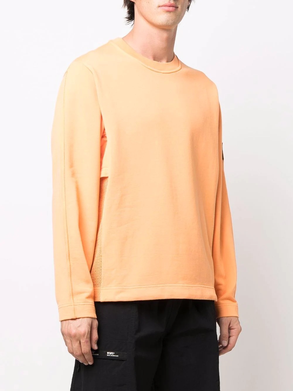 logo-patch long-sleeved sweatshirt - 3