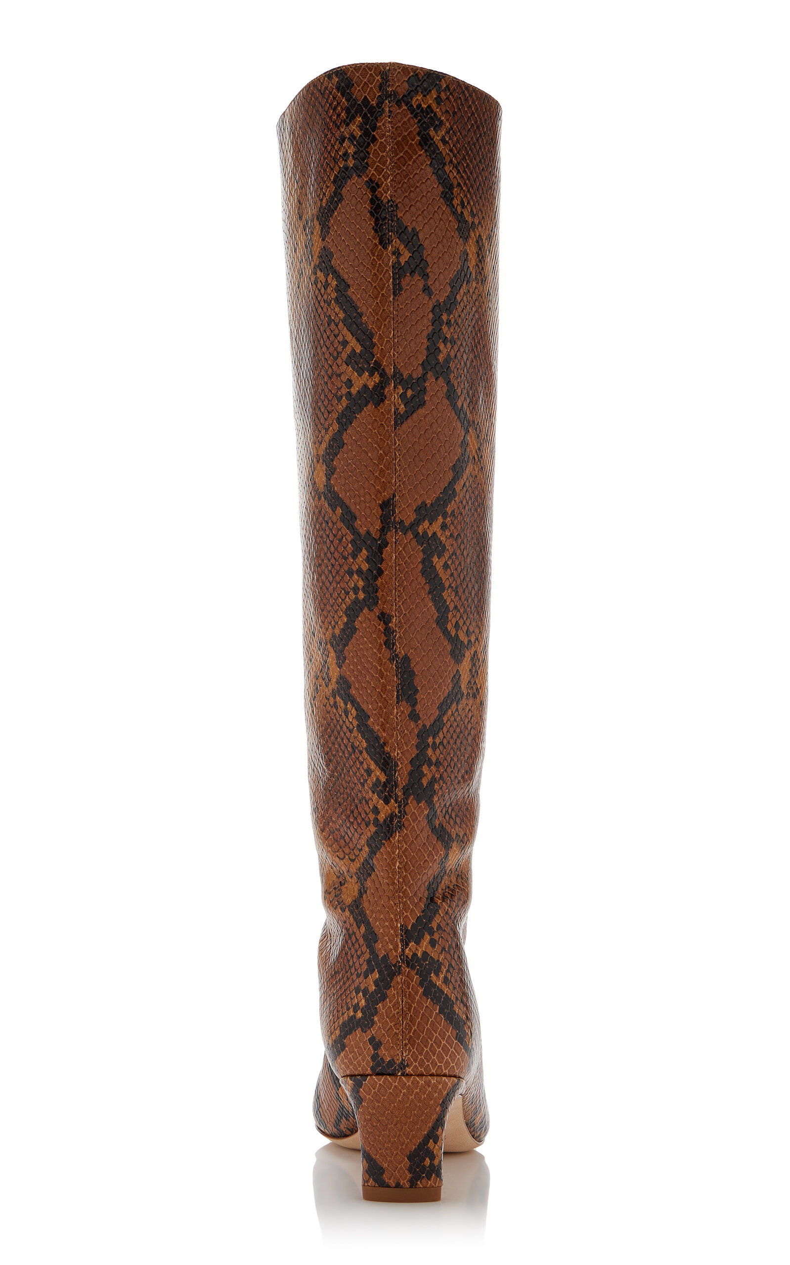 Wally Snake-Effect Leather Knee Boots animal - 5