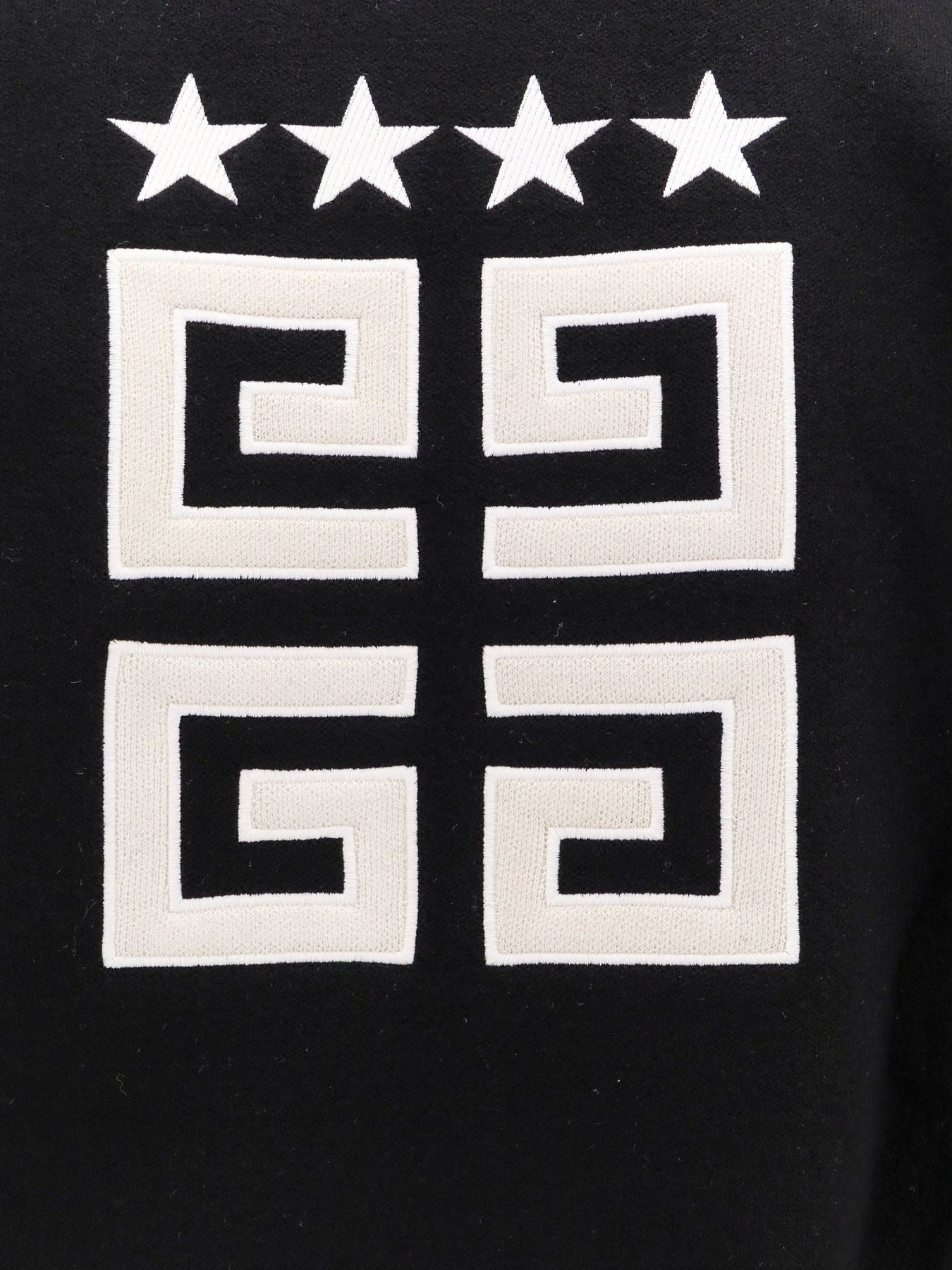 Wool sweatshirt with back 4G logo - 3