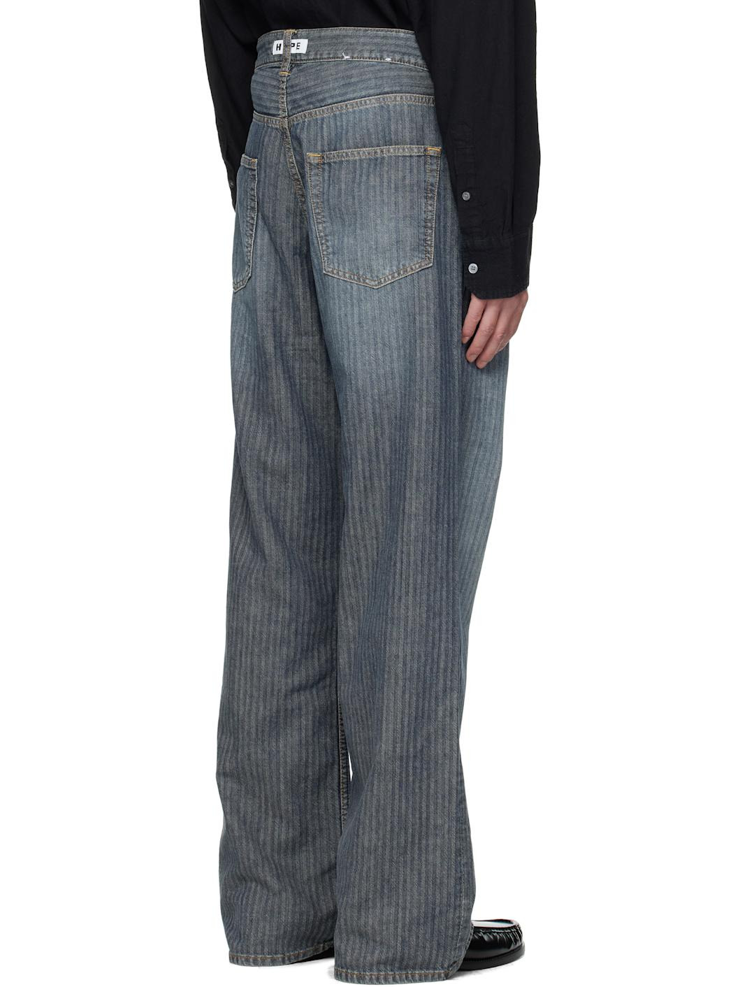 Blue Loose-Fit Criss Jeans - 3