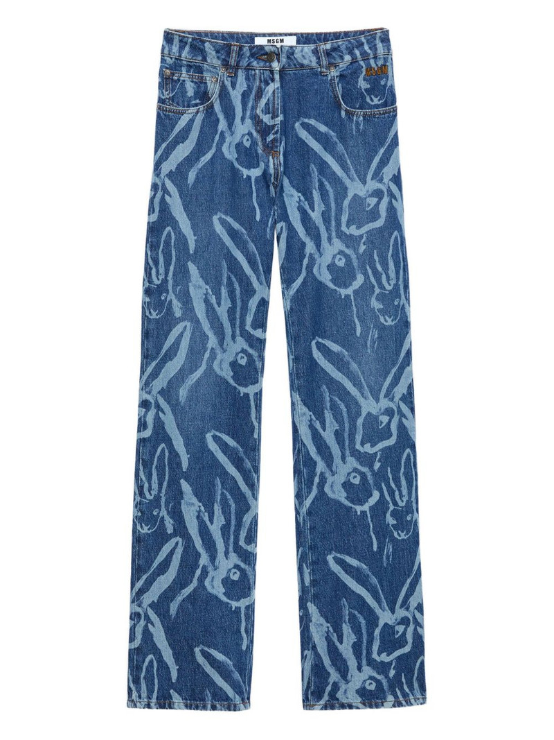 rabbit-print trousers 1