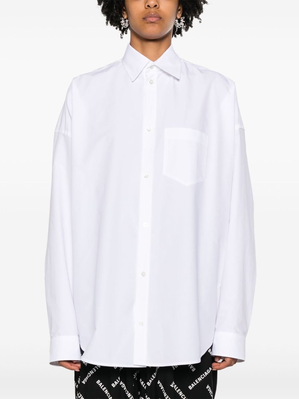 drop-shoulder cotton shirt - 3