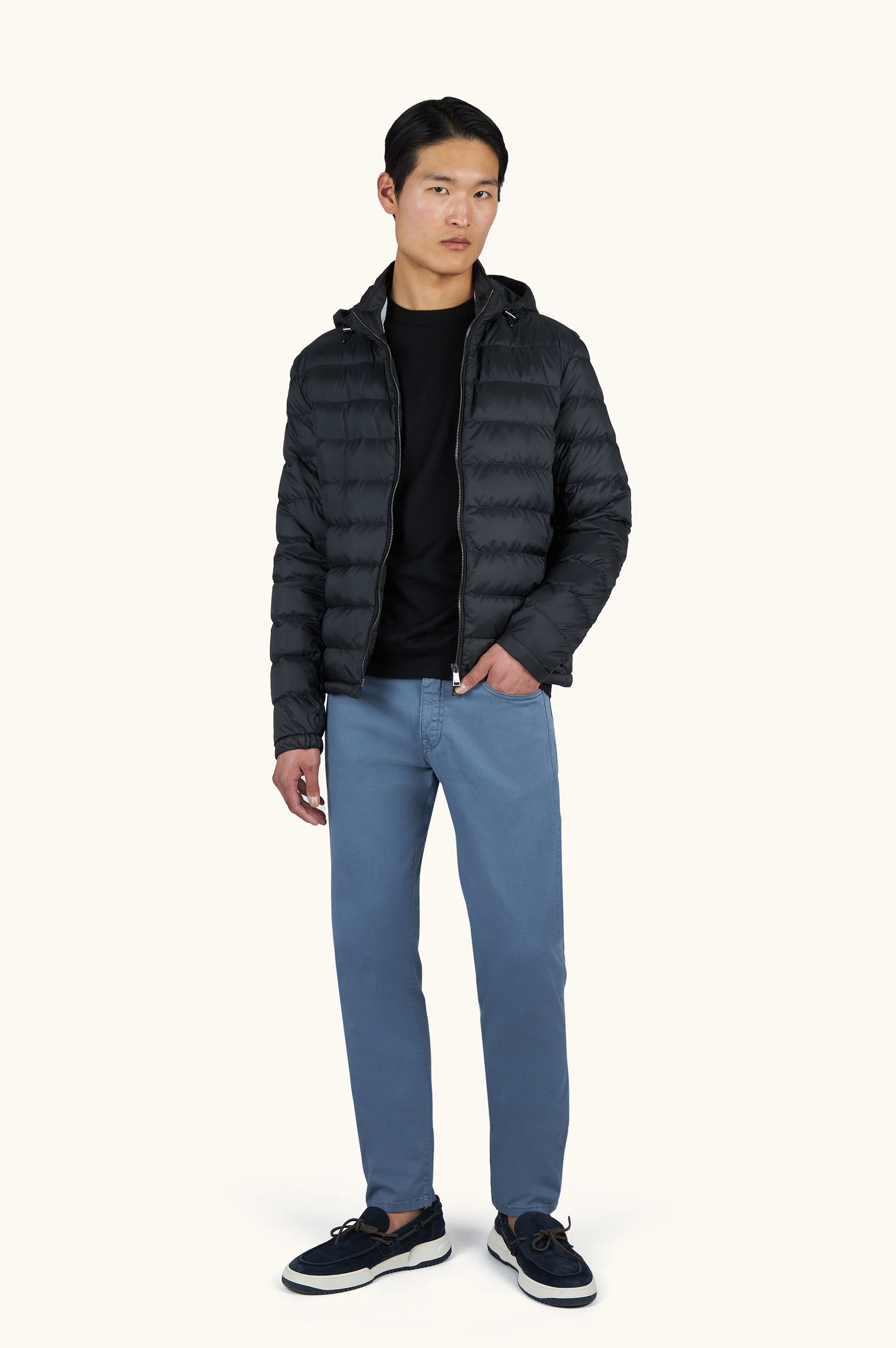 TECHNICAL ULTRALIGHT DOWN JACKET WITH ALCANTARA® DETAILS - 1