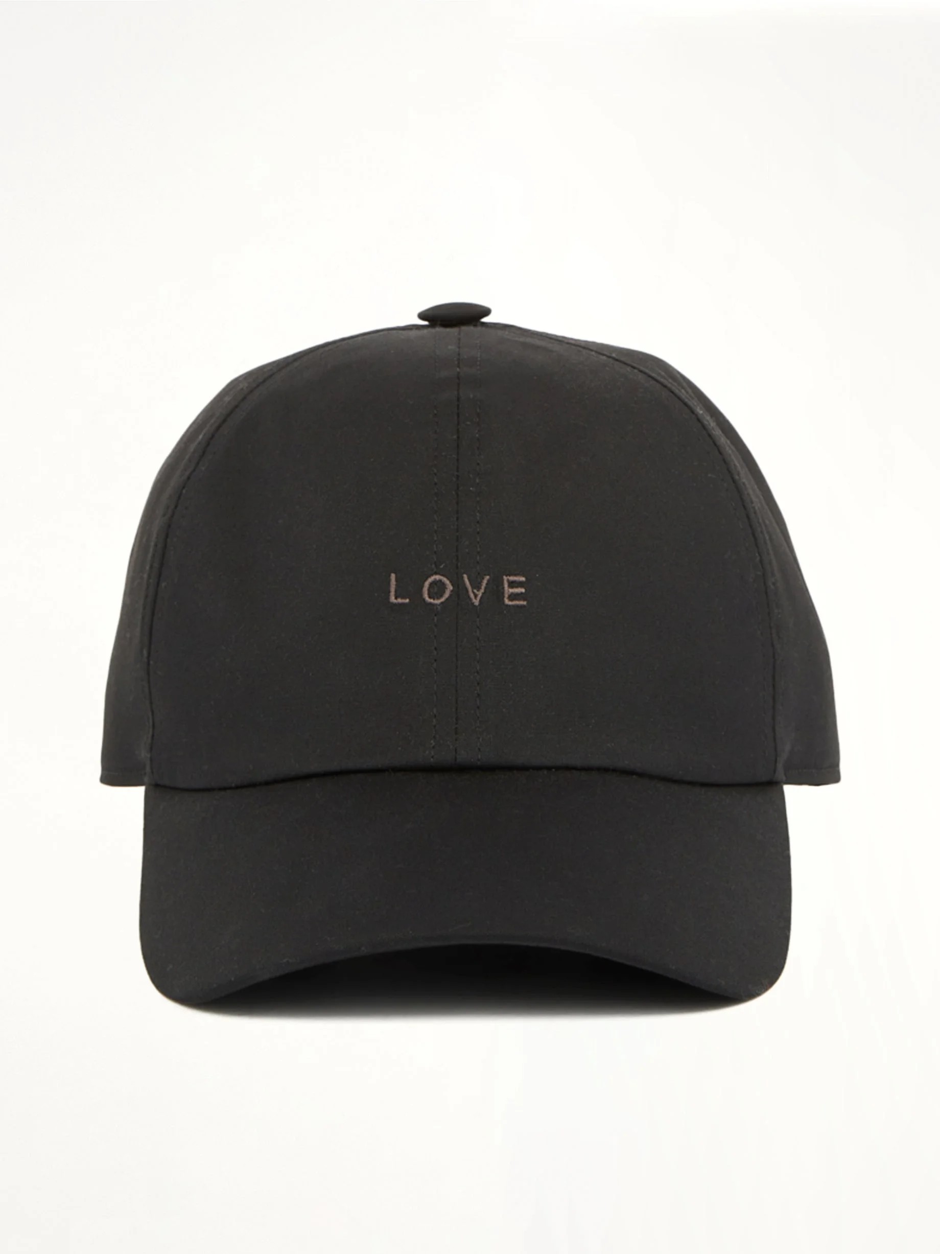 "Love" Baseball Cap in Black - 1