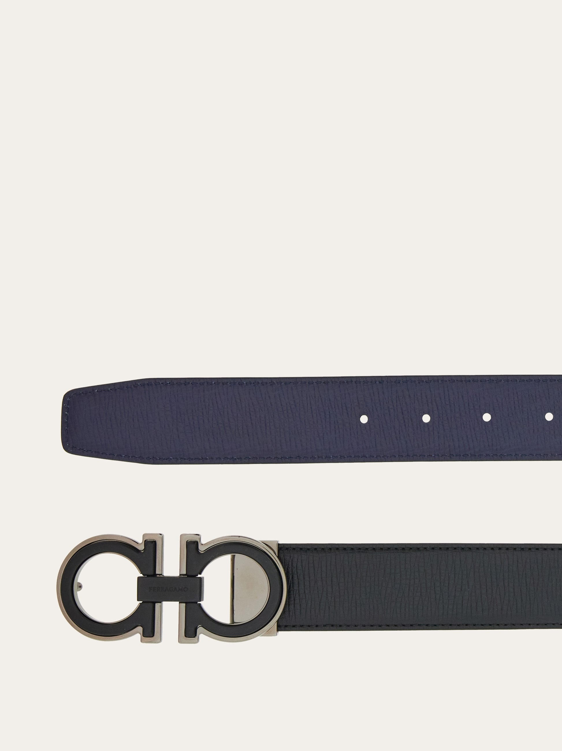 Reversible and adjustable Gancini belt - 2
