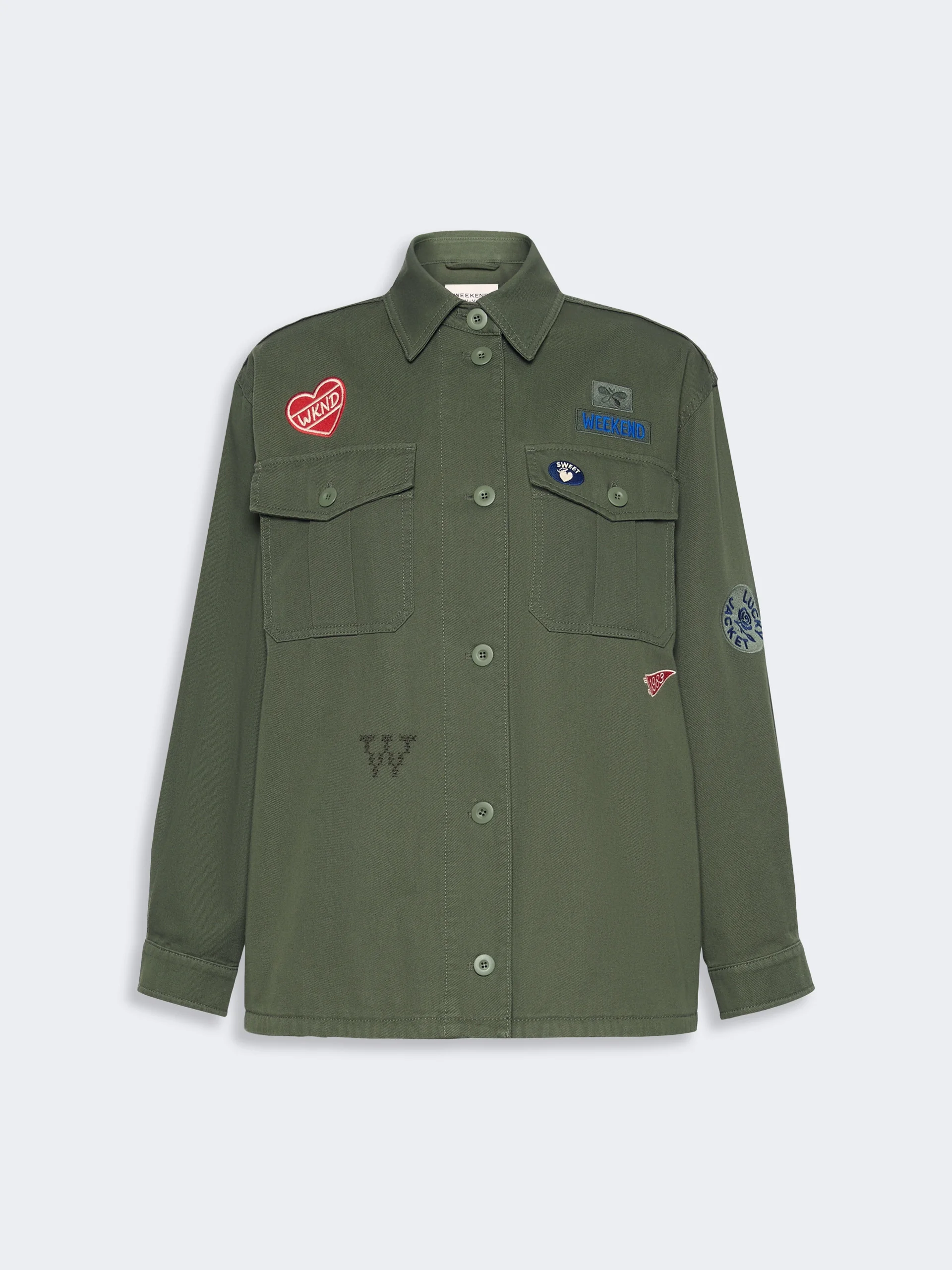 RAZZA Embroidered cotton canvas jacket - KAKI - 1