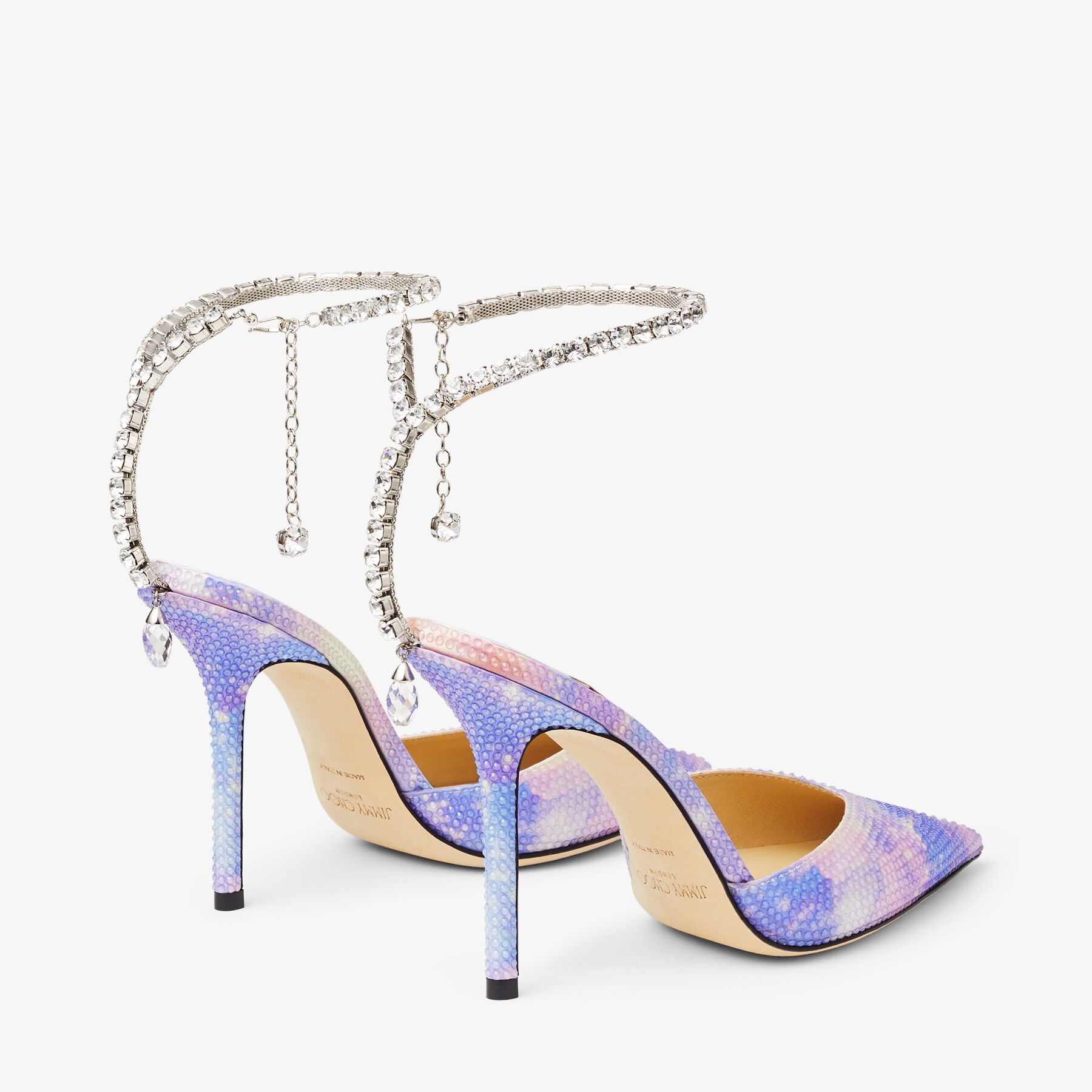 Saeda 100
Unicorn Printed Satin Pumps with Crystal Embellishment - 6