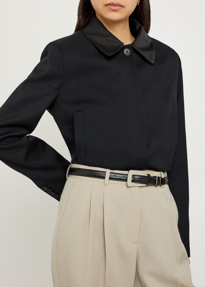 KHAITE Khaite Lucca Leather Belt outlook