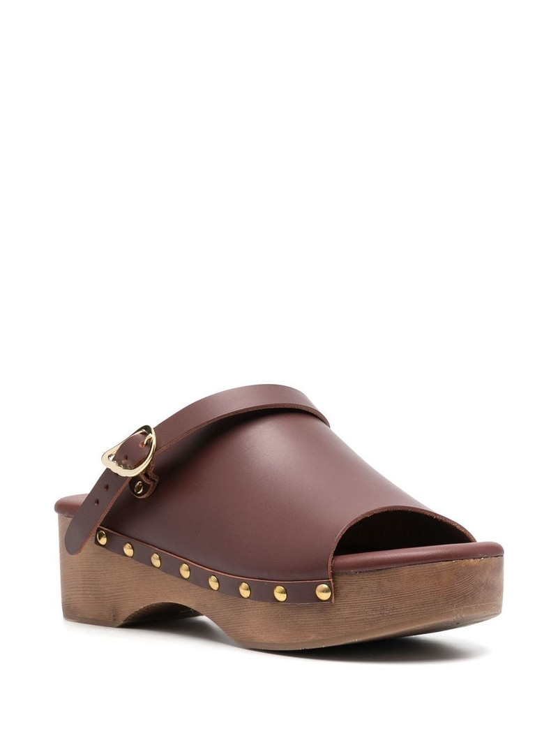 ANCIENT GREEK SANDALS buckled leather clogs outlook