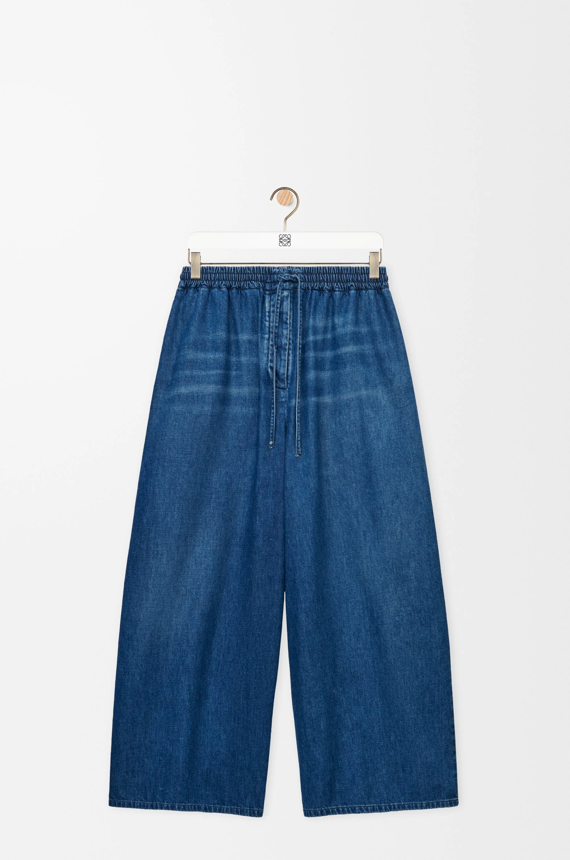 Cropped trousers in denim - 1