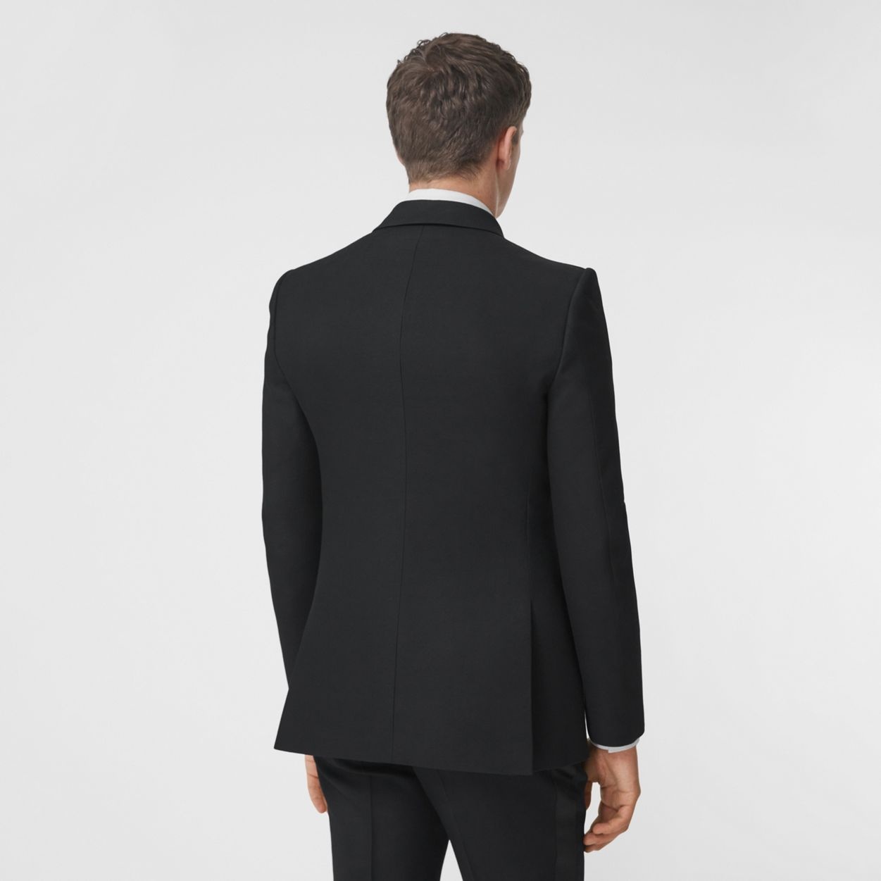 Zip Panel Wool Silk Tailored Jacket - 4