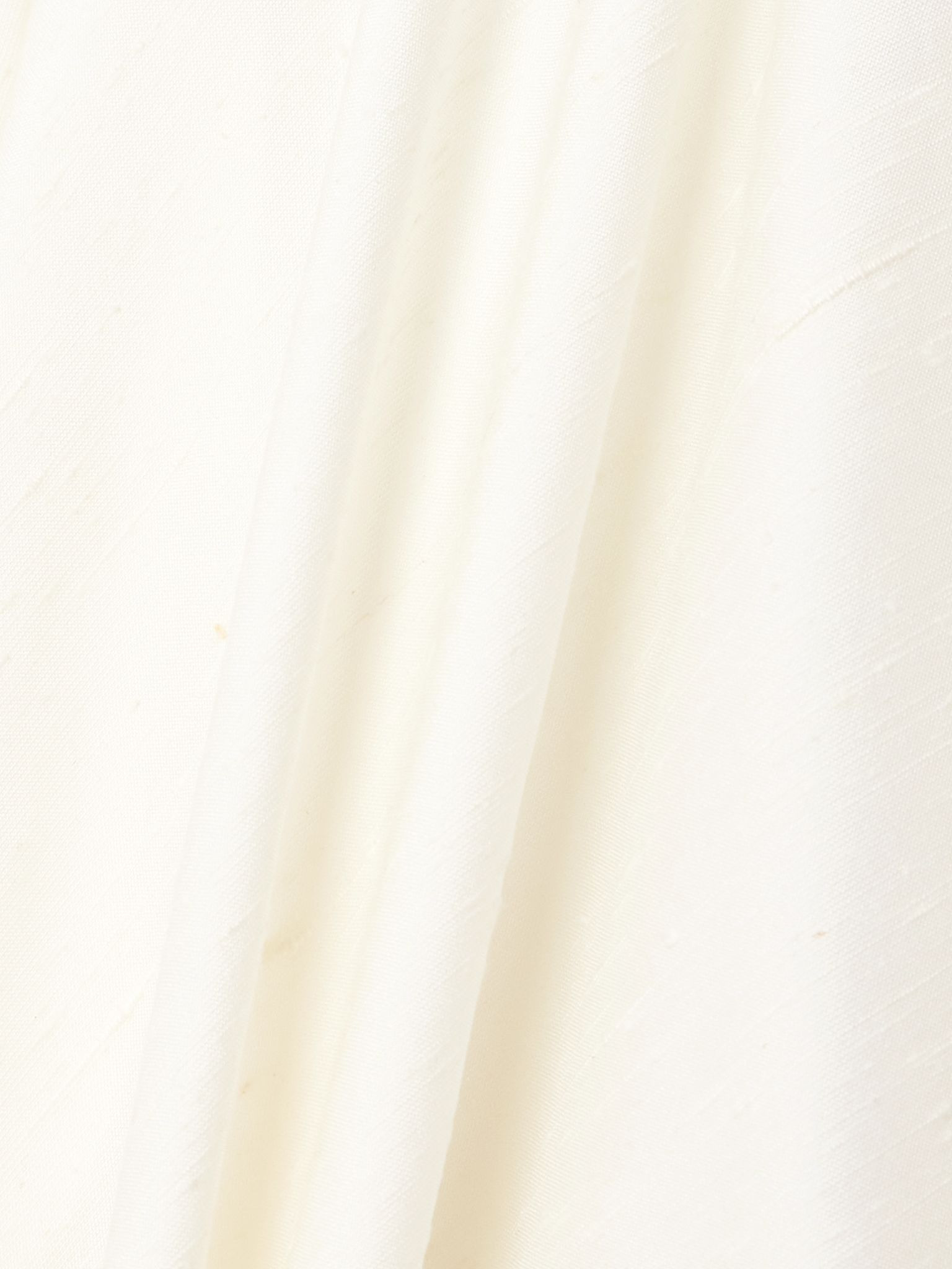 Lela belted leather-trimmed silk-shantung midi shirt dress Off-white - 4