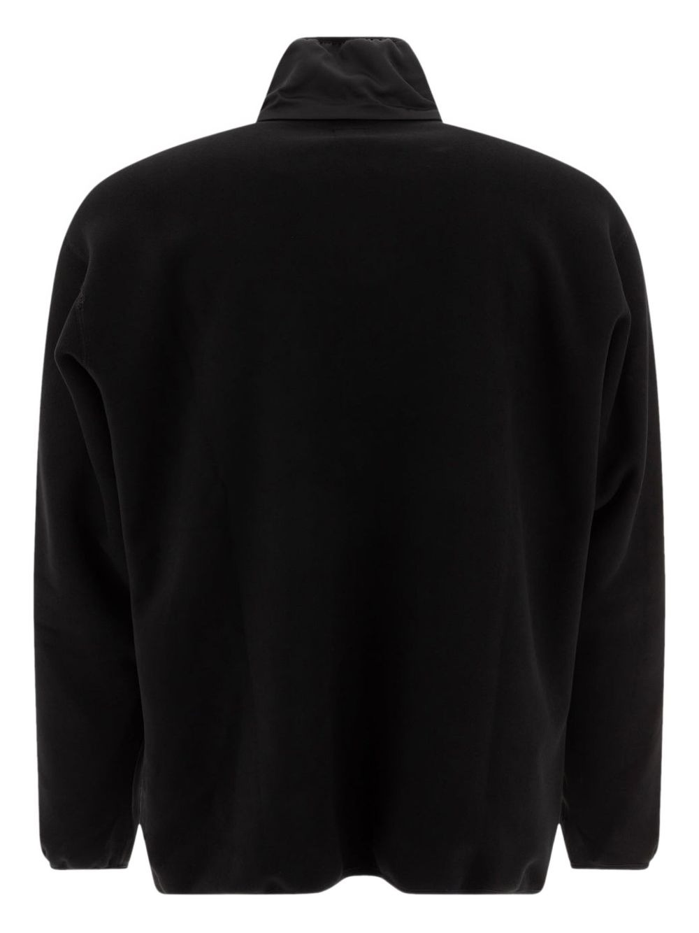 logo-patch zip-front fleece jacket - 2
