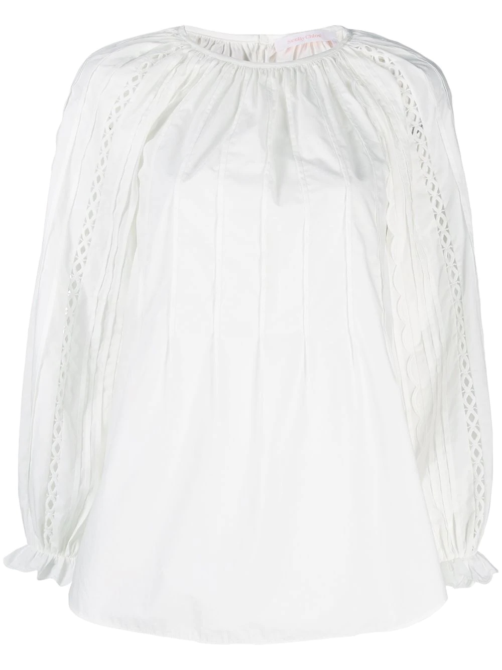 pleated front blouse  - 1