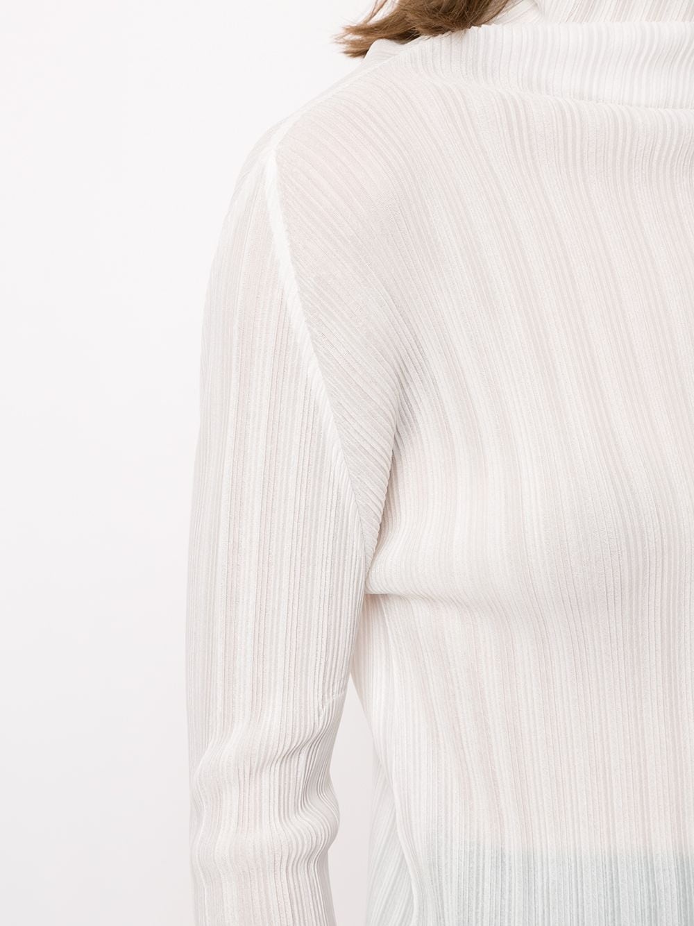 pleated roll neck jumper - 5