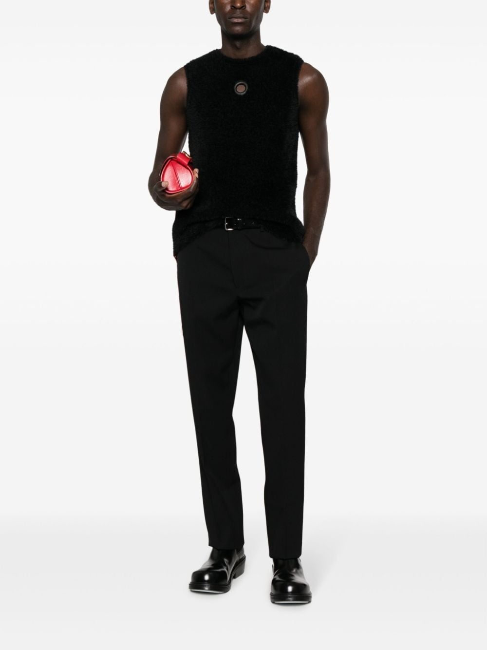 pressed-crease wool trousers - 2