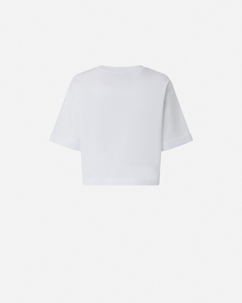 PINKO SHORT T-SHIRT WITH EMBROIDERED LOGO outlook