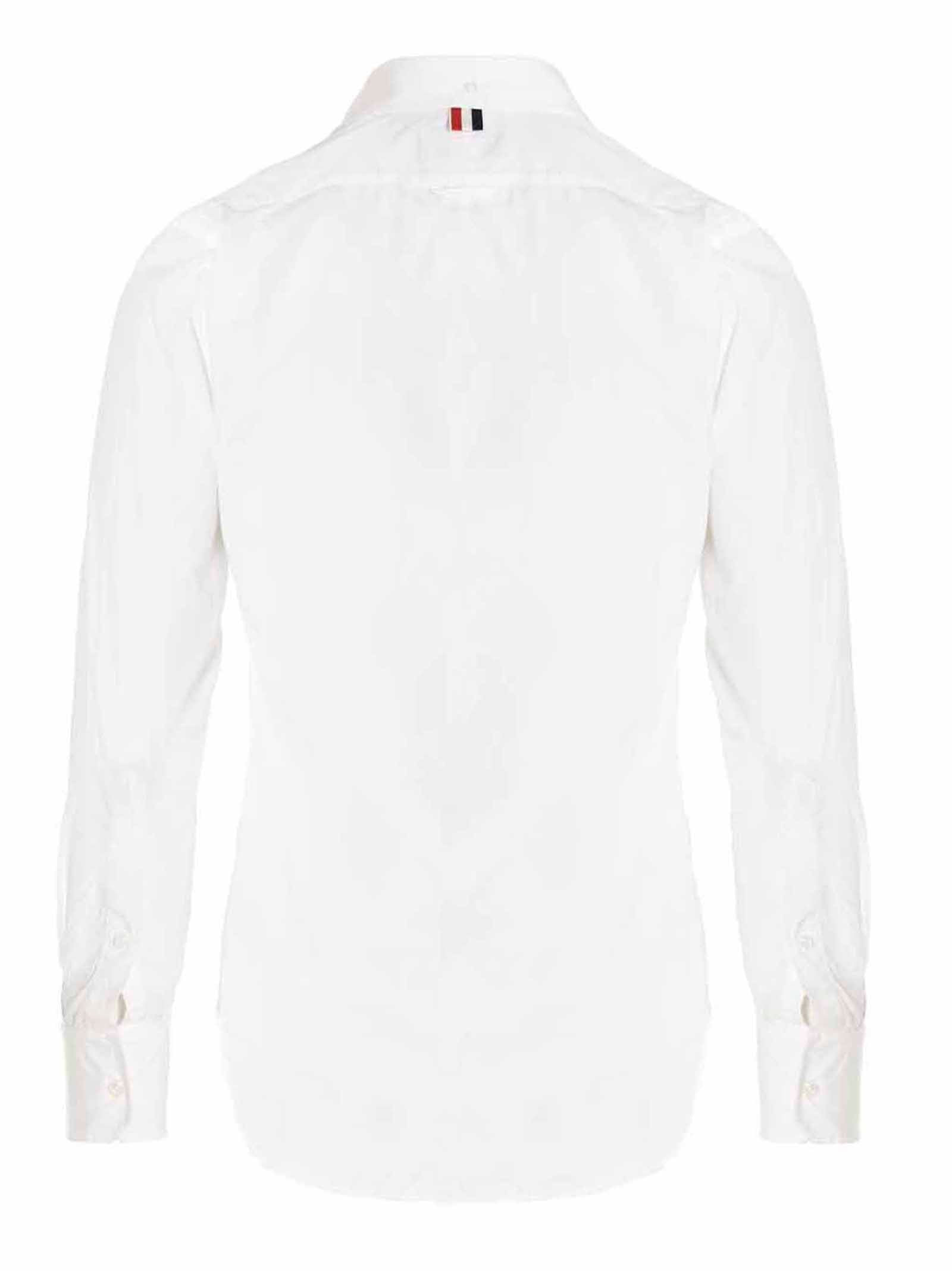 Thom Browne Men Solid Poplin Shirt - 2
