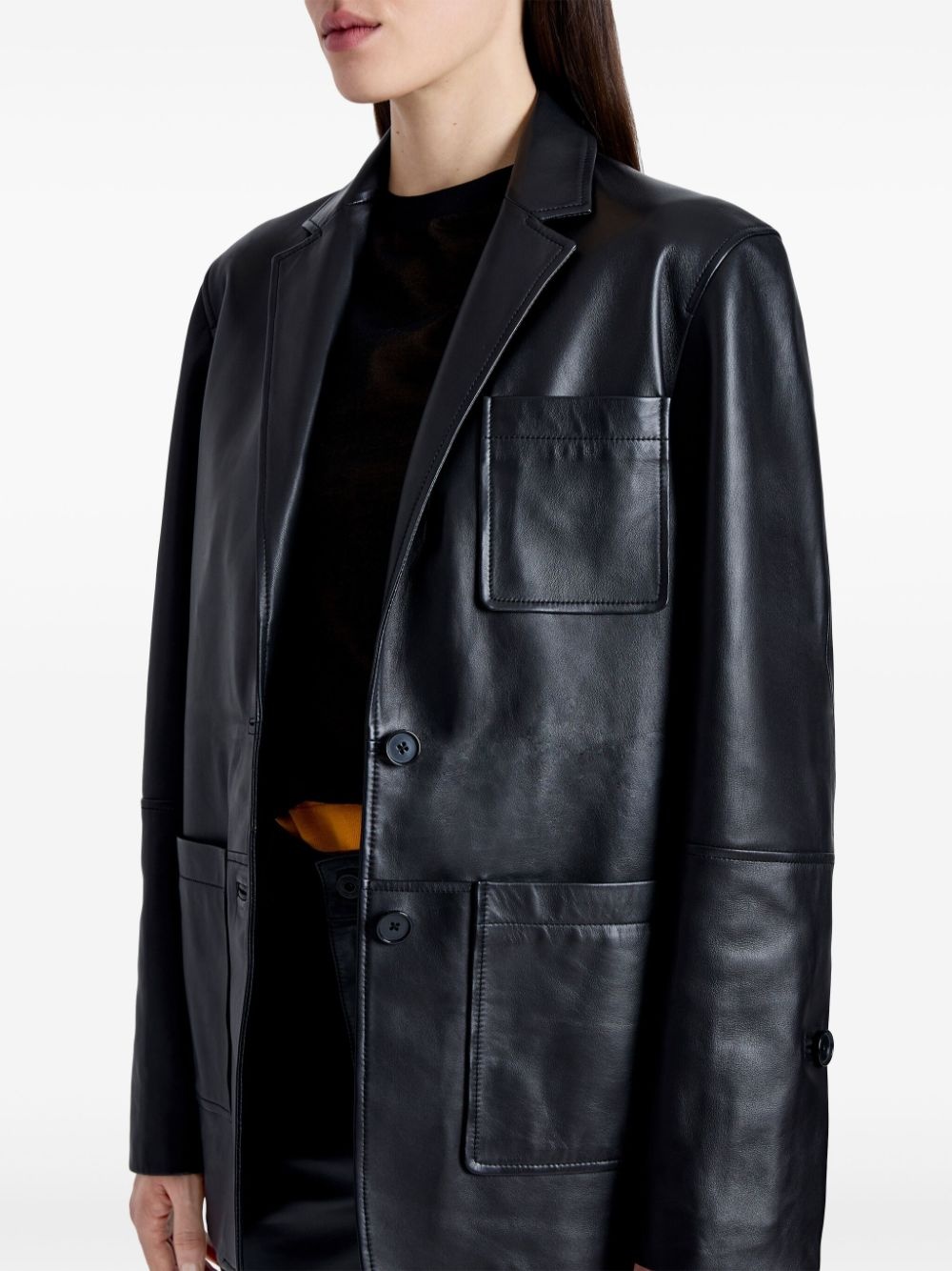 Tesema buttoned leather jacket - 6