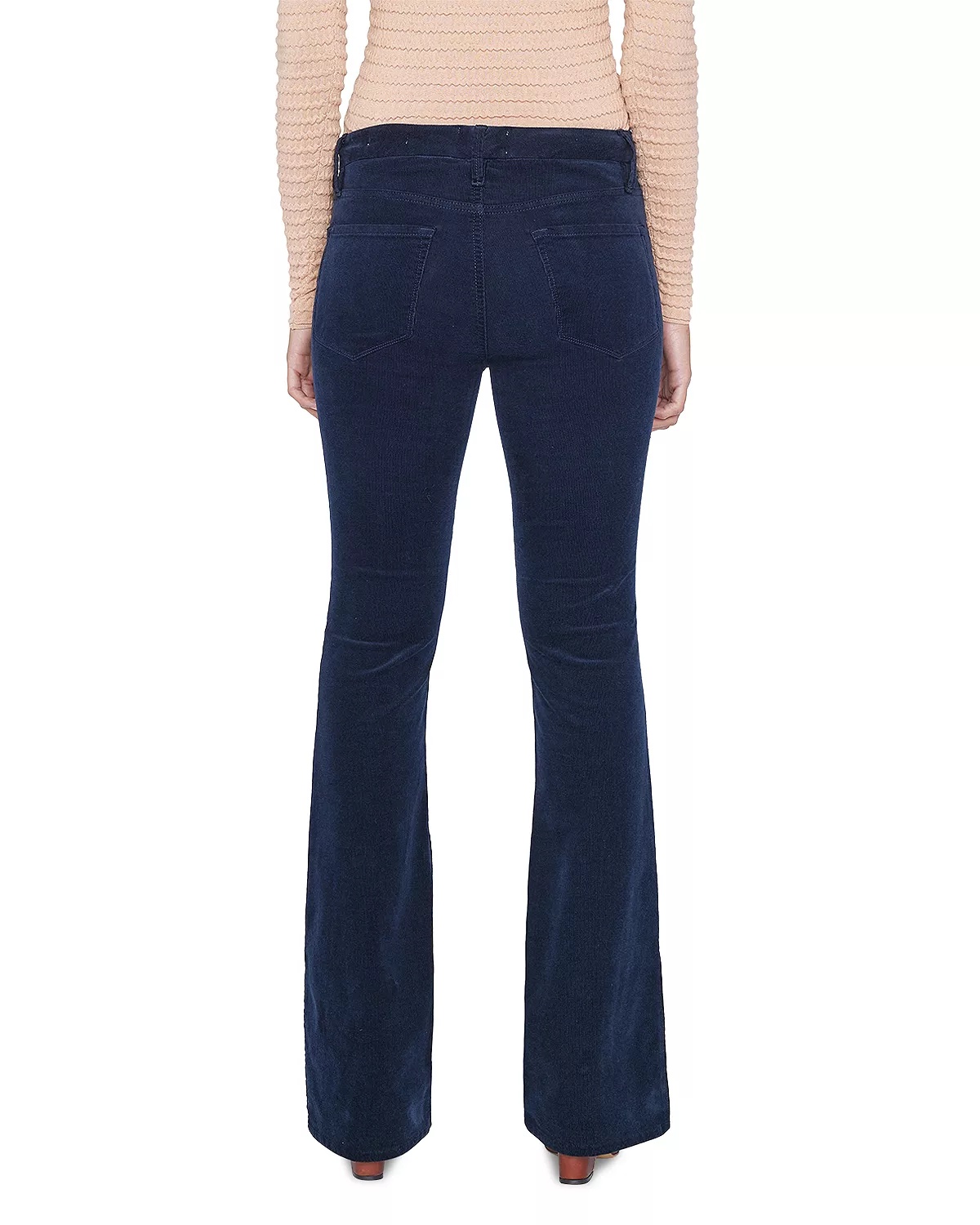 Le Mini High Rise Bootcut Jeans in Navy - 2