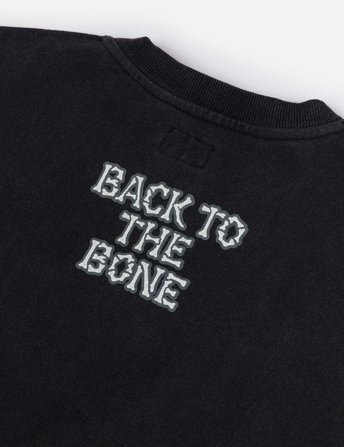 "Back to Bone" and Skull Print Fashion Fit Sweatshirt - 8