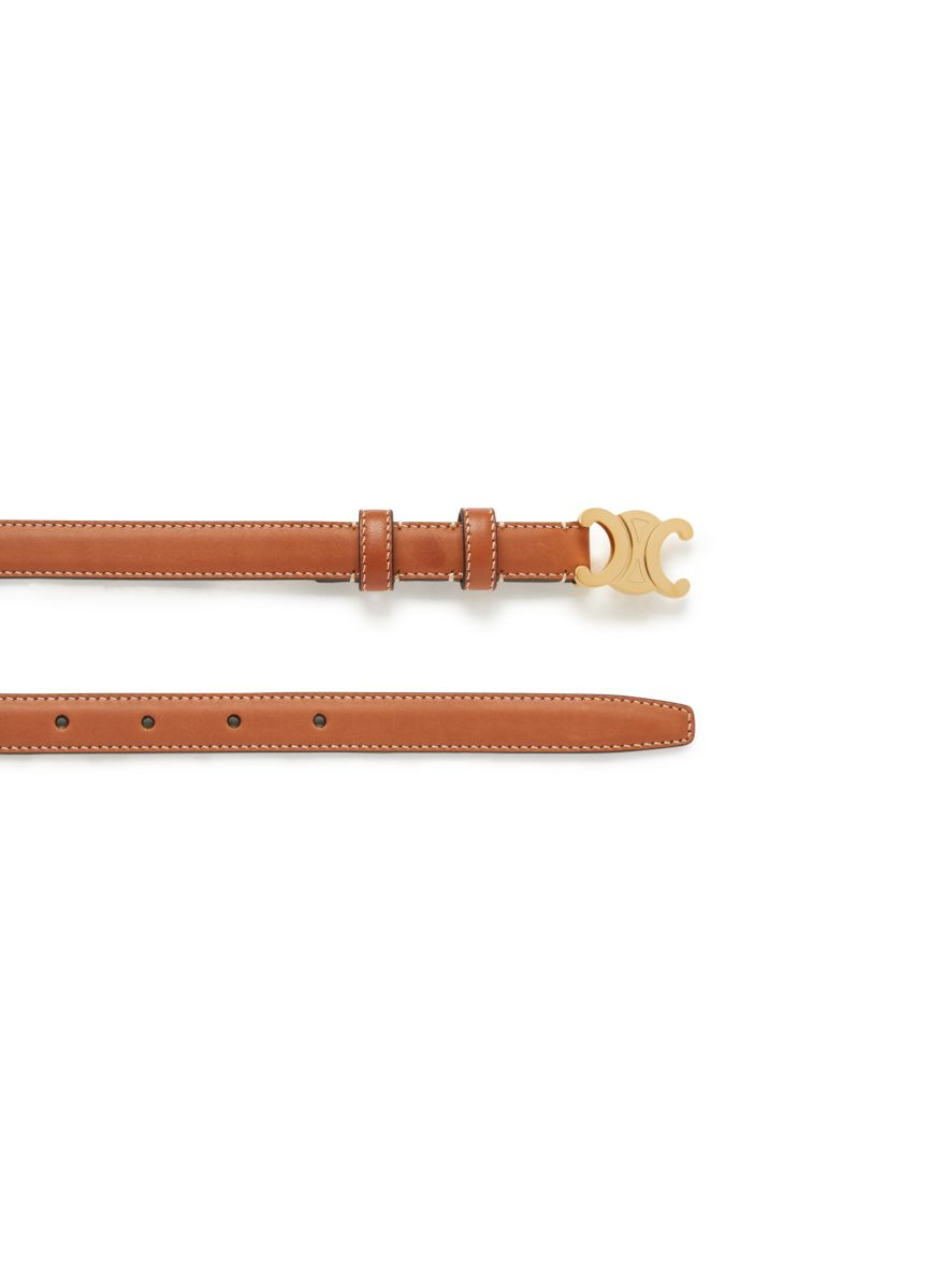 Small Triomphe Belt in Natural Calfskin - 4