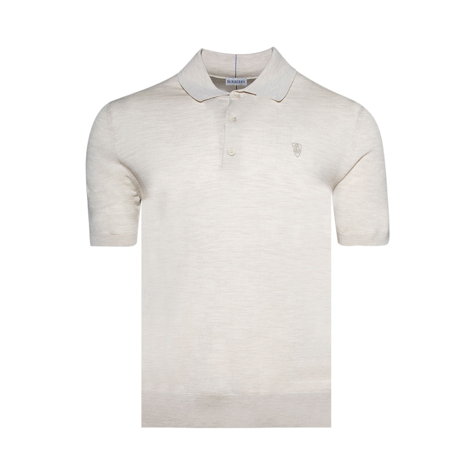 Burberry Wool Polo Shirt 'Nutmeg' - 1