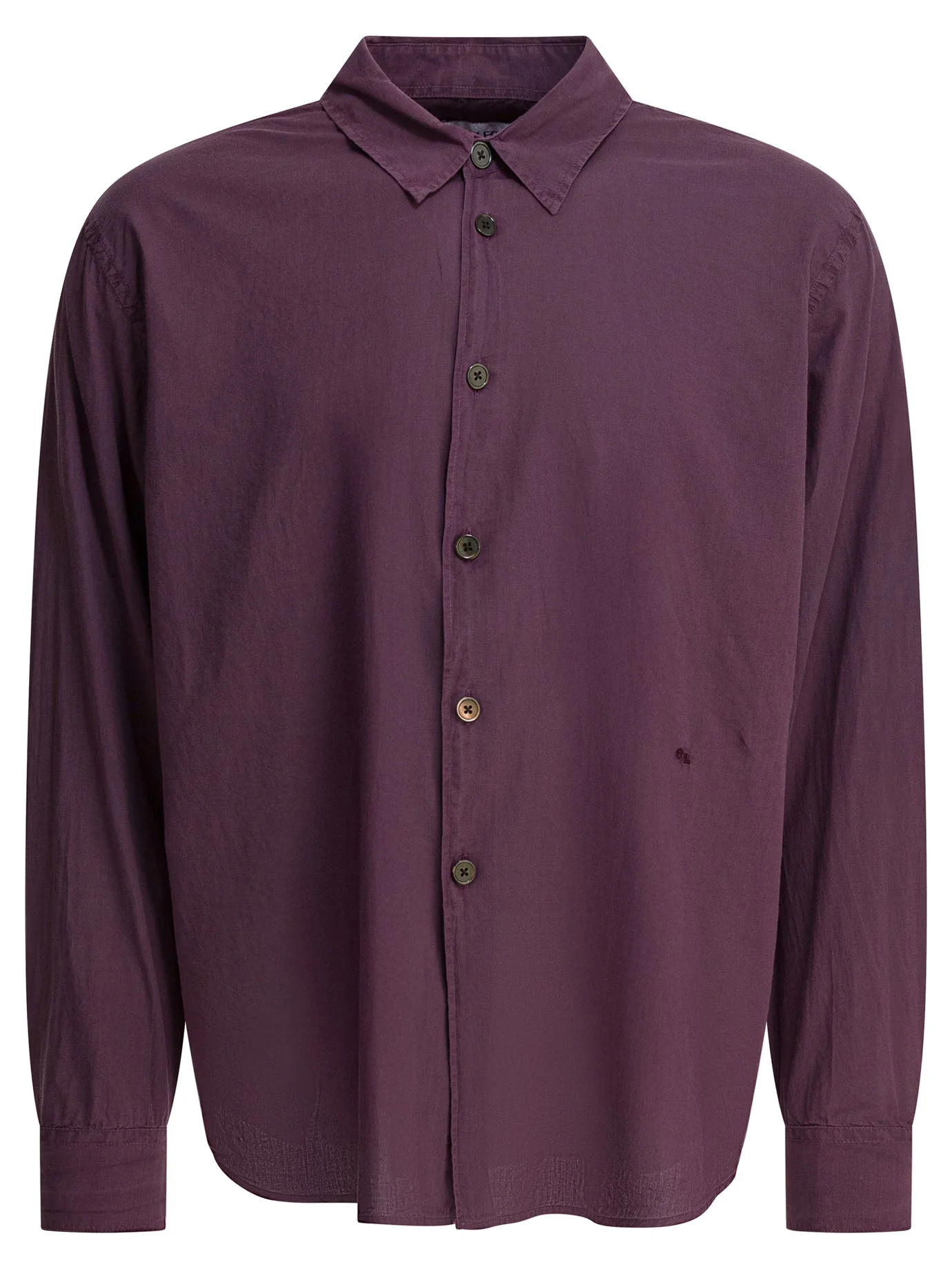 Cotton Shirt Shirts Bordeaux - 1
