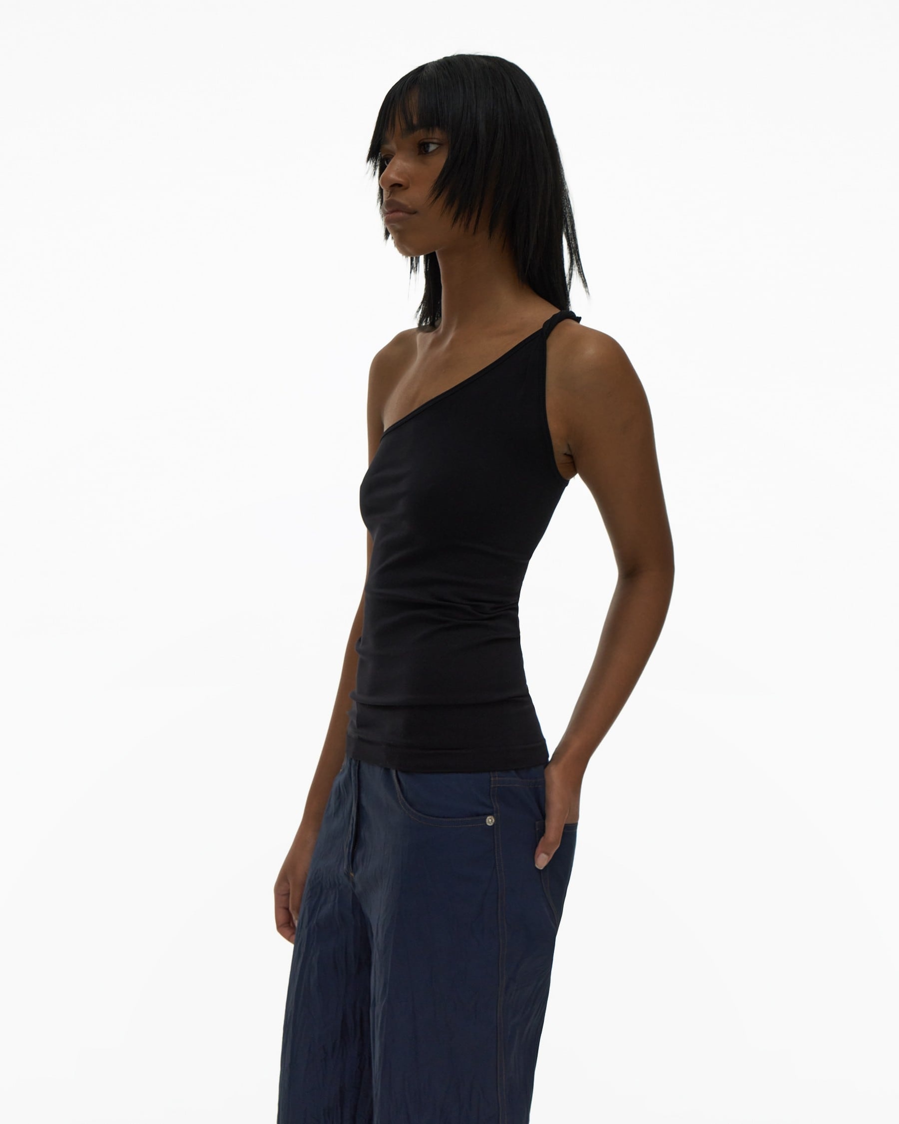TWISTED ONE-SHOULDER TANK - 5