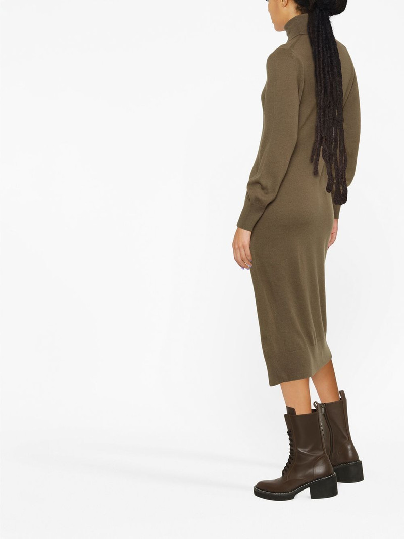 roll-neck knitted midi dress 3