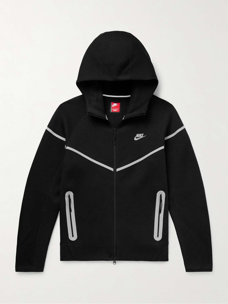 Nike Sportswear Cotton-Blend Tech Fleece Zip-Up Hoodie - FZ0754